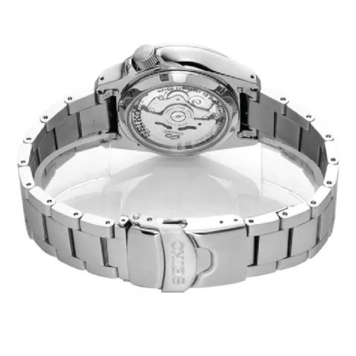 Seiko 5 Sports Automatic Grey Dial Silver Steel Strap Watch for Men - SRPE51K1 - Image 4